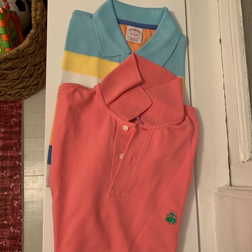 (2) Brooks Brothers polos